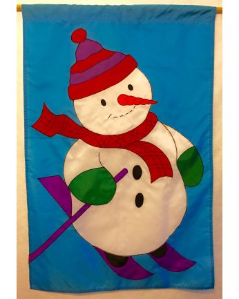 Skiing Snowman